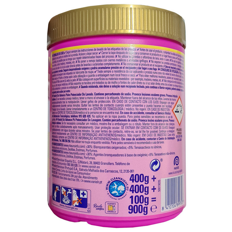 پودر لکه بر لباس ونیش مدل Oxi Advance وزن 900 گرم