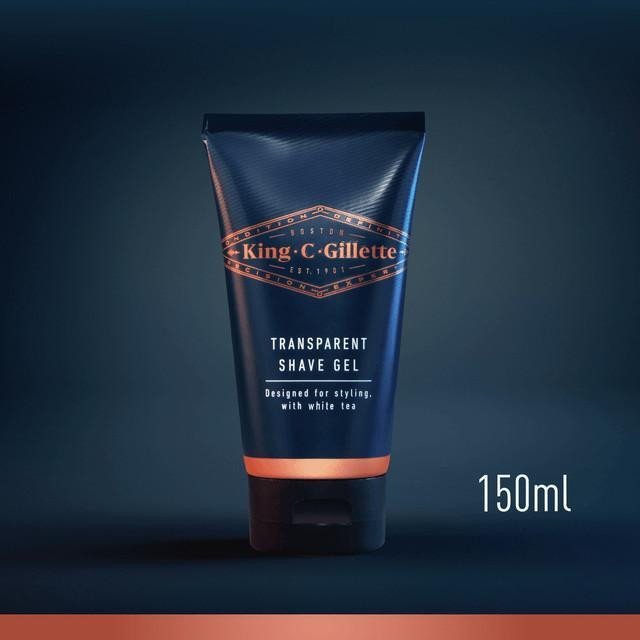 ژل اصلاح ژیلت مدل TRANSPARENT حجم 150 میلی لیتر