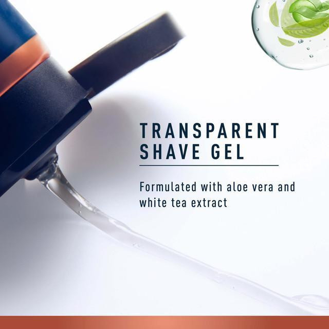 ژل اصلاح ژیلت مدل TRANSPARENT حجم 150 میلی لیتر