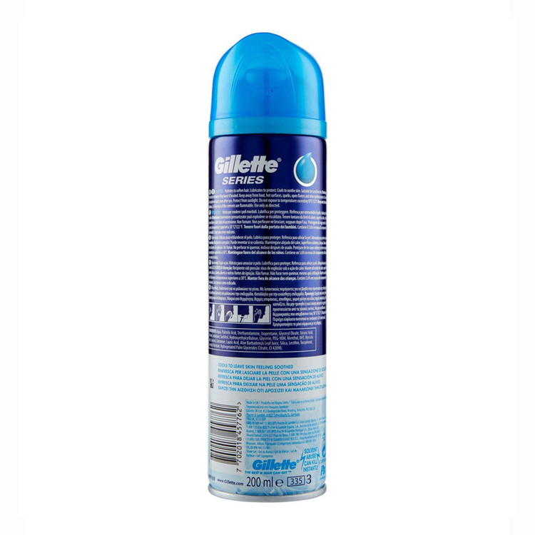 ژل اصلاح ژیلت مدل Sensitive Cool حجم 200 میلی لیتر