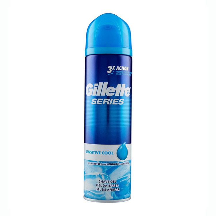 ژل اصلاح ژیلت مدل Sensitive Cool حجم 200 میلی لیتر