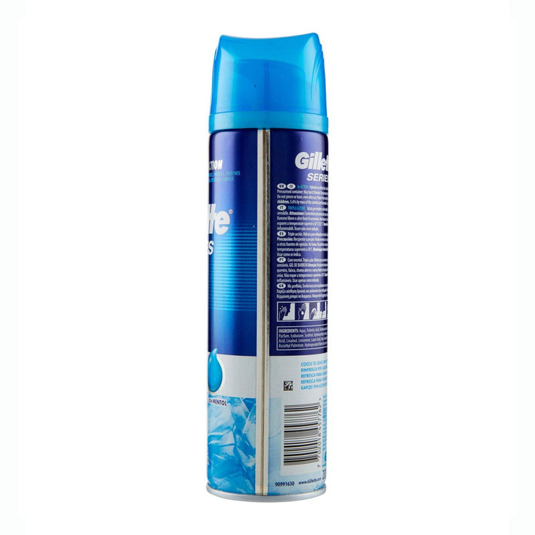 ژل اصلاح ژیلت مدل Sensitive Cool حجم 200 میلی لیتر