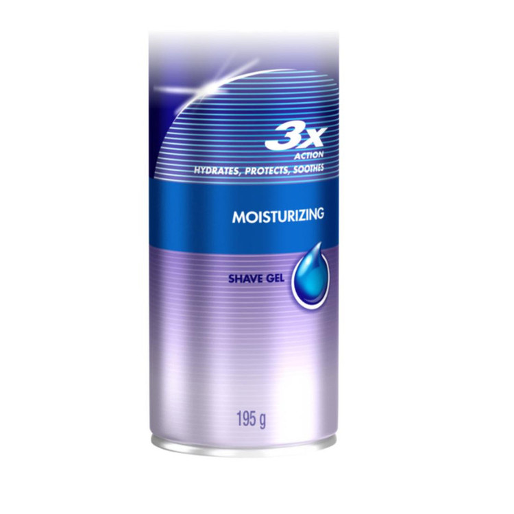 ژل اصلاح ژیلت سری 3X مدل Moisturizing حجم 200 میلی لیتر