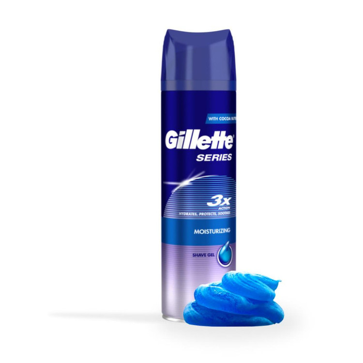 ژل اصلاح ژیلت سری 3X مدل Moisturizing حجم 200 میلی لیتر