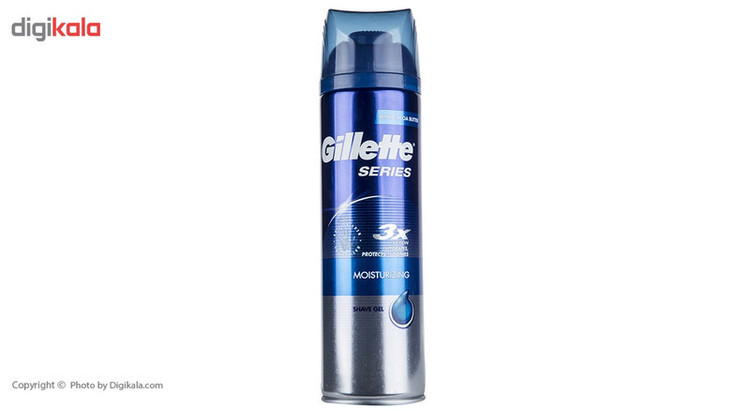 ژل اصلاح ژیلت سری 3X مدل Moisturizing حجم 200 میلی لیتر