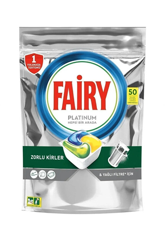 قرص ماشین ظرفشویی فیری مدل Platinum بسته 50 عددی